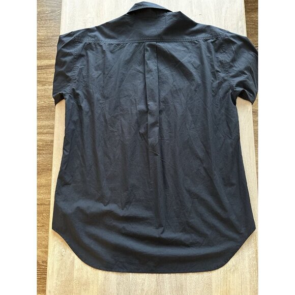 Aritzia Sunday Best Future Shirt Oversized Button Down Black Size Small Cotton - Picture 7 of 7